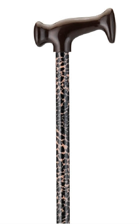 Nova Ortho-Med T-Handle Cane Aluminum 28 to 39 Inch Height Leopard Design - 2028