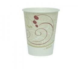 Solo Cup Solo Drinking Cup 8 oz. Symphony Print Paper Disposable - 378SM-J8000