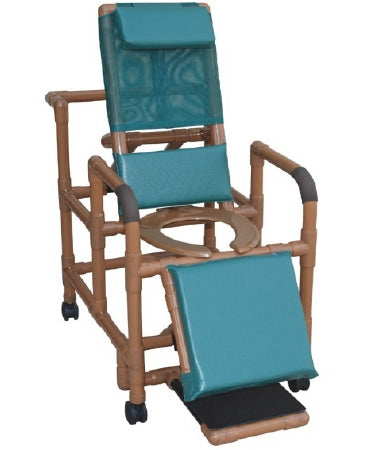 Mjm International Reclining Shower Chair  Pvc Frame 21-1/2 Inch Height - WT196
