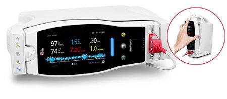 Radical-7 - Handheld Pulse Oximeter Battery Operated Audible and Visual Alarm - 9500