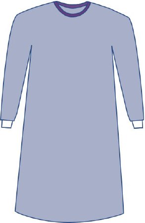 Sirus - Non-Reinforced Surgical Gown with Towel 4X-Large Blue Sterile AAMI Level 3 Disposable - Medline - DYNJP2009S