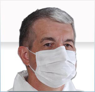 Critical Cover CoolOne Sensitive Skin - Procedure Mask Pleated Earloops One Size Fits Most White NonSterile ASTM Level 1 Adult - WH 1155