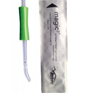 Bard Magic3 Urethral Catheter Coude Tip Hydrophilic Coated Silicone 12 Fr. 16 Inch - 50612