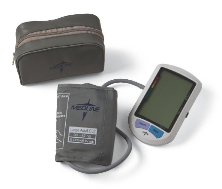 Medline - Digital Blood Pressure Monitor 1-Tube Automatic Adult Large Cuff - MDS3001