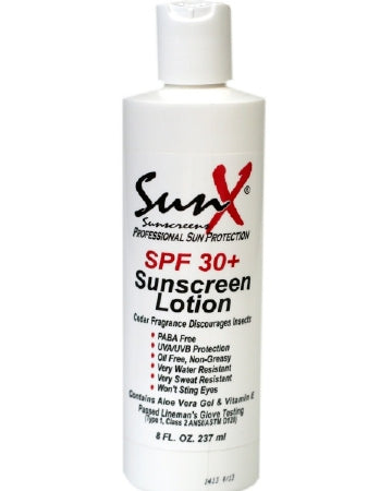 SunX 30+ - Sunscreen SPF 30 Lotion 8 oz. Bottle - 71668