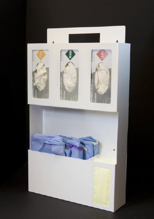 Dynamic Diagnostics Dynamic Diagnostics Hygiene Dispensing Station White Powder Coated Steel Manual Wall Mount - 3000-19