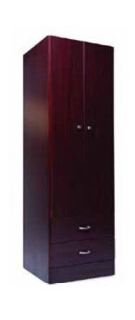 Graham-Field Avante Collection Wardrobe 22 X 30 X 76 Inch 2 Drawers Double Door - B021-24