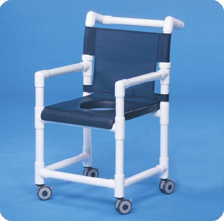 IPU IPU Shower Chair ipu Fixed Arm PVC Frame Mesh Back