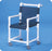 IPU IPU Shower Chair ipu Fixed Arm PVC Frame Mesh Back