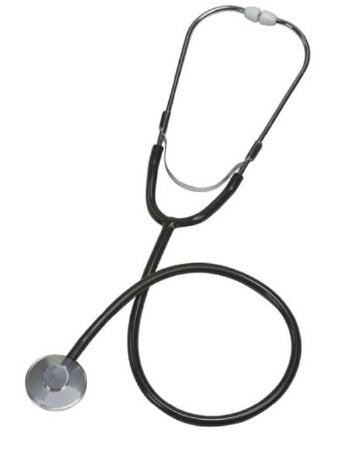 Mabis Healthcare Mabis Classic Stethoscope Black 1-Tube 22 Inch Tube Single Head Chestpiece - 10-428-020