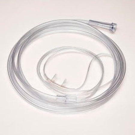 Salter Labs Salter-Style Micro Nasal Cannula Micro Flow Adult Curved Prong / Non-flared Tip - 1616-7-50