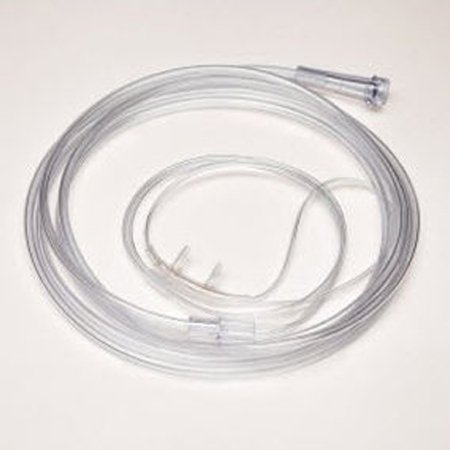 Salter-Style Micro - ETCO2 Nasal Sampling Cannula with O2 Delivery Micro Flow Delivery Adult Curved Prong / NonFlared Tip - 1616-4-50