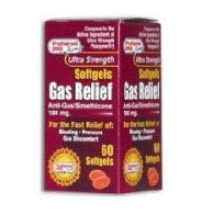 Major Pharmaceuticals Major Gas Relief 180 mg Strength Softgel 60 per Bottle - 904557252