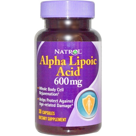 Natrol Inc Natrol Dietary Supplement Alpha Lipoic Acid 600 mg Strength Capsule 30 per Bottle - 4746904472