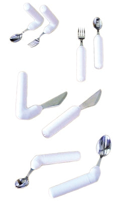 Comfort Grip - Teaspoon Right Handed White - 61-0057R