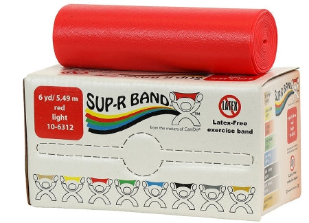 Sup-R Band - Exercise Resistance Band Red 5 Inch X 6 Yard Light Resistance - 10-6312