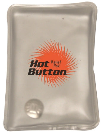 Fabrication Enterprises Relief Pak Hot Button Moist Heat Therapy Pack Hot Water Heated General Purpose Small 3-1/2 X 5-1/2 Inch - 11-1025