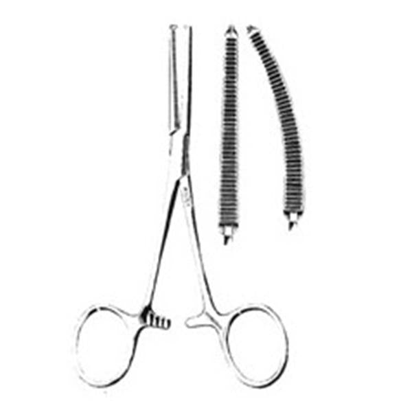 Miltex-Integra Forcep Kocher 5-1/2" Serrated Curved 1X2 Teeth Stainless Steel Ea - 25020