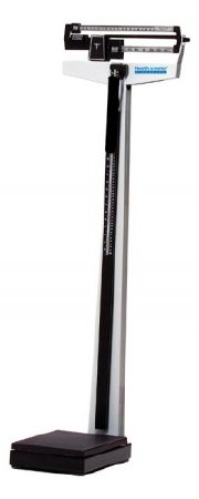 Health O Meter Health O Meter Plaform Scale w Height Rod Balance Beam 490 lbs. / 210 kg Black / White Mechanical - 402KLCW