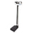 Health O Meter - Column Scale with Height Rod Balance Beam Display 490 lbs. / 210 kg Capacity Black / White Analog - 402KLCW