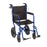 drive Expedition - Transport Wheelchair Aluminum Frame with Blue Finish 300 lbs. Weight Capacity Full Length / Fixed Height / Padded Arm Black Upholstery - EXP19LTBL