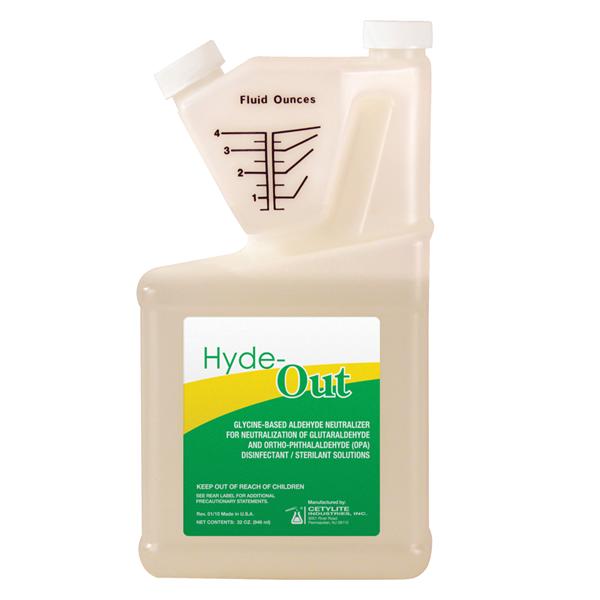 Cetylite Industries Inc Neutralizer Spill Hyde-Out Reusable Glycine F/Glutaraldehyde Disposal 32Oz Ea, 12 Ea/Ca - 128