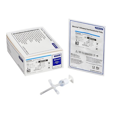 Bivona FlexTend - Tracheostomy Tube Straight Neck Flange Size 3 Uncuffed - 60PFSS30