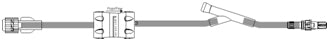 ICU Medical Extension Set 17 Inch Tubing 1 Port 3.4 mL Priming Volume DEHP-Free - SC9069