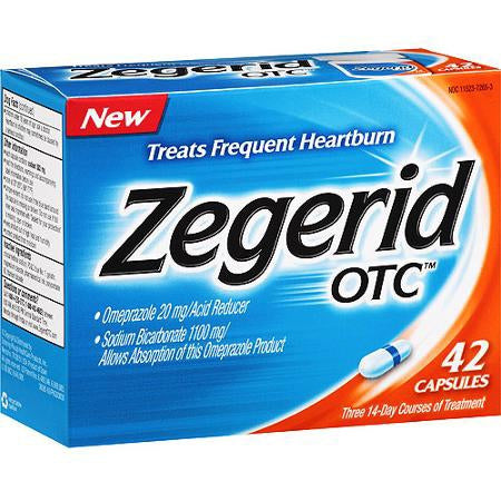 MSD Consumer Care Zegerid OTC Antacid 1100 mg - 20 mg Strength Capsule 42 per Box - 11523726503