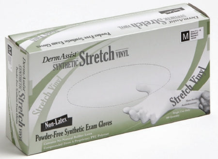 Innovative Healthcare Corporation DermAssist Exam Glove X-Large NonSterile Stretch Vinyl Standard Cuff Length Smooth Ivory Not Chemo Approved - 162350