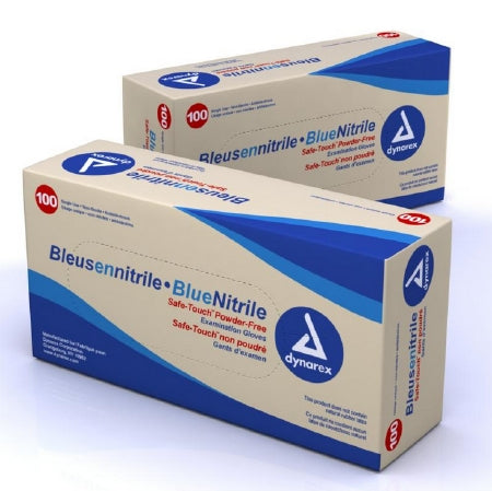 Safe-Touch - Exam Glove X-Large NonSterile Nitrile Standard Cuff Length Textured Fingertips Blue Not Chemo Approved - 2514