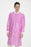 Valumax International ValuMax Extra-Safe Lab Coat Raspberry 4X-Large Long Sleeves Knee Length - 3660RB4XL