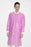 Valumax International Lab Coat Valumax Extra-Safe Raspberry 4X-Large Knee Length Limited Reuse - 3660RB4XL