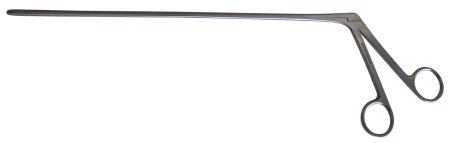 BR Surgical BR Surgical Foreign Body / IUD Removal Forceps Mathieu 11 Inch Surgical Grade Stainless Steel NonSterile NonLocking Finger Ring Handle Straight Serrated Tips - BR66-16828