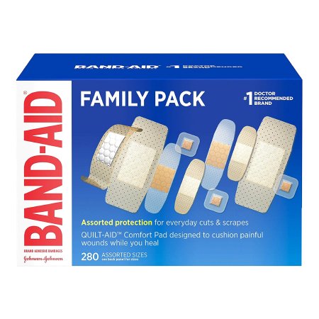 Band-Aid - Adhesive Strip Assorted Sizes Plastic Assorted Shapes Tan Sterile - 10381370047114