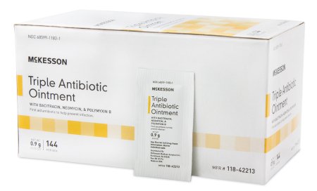 McKesson McKesson First Aid Antibiotic 144 per Box Ointment Individual Packet - 118-42213