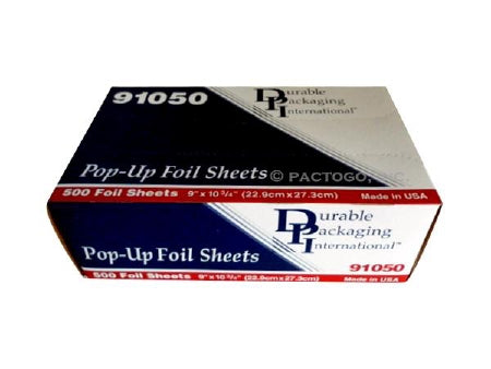 Durable Inc Pop Up Aluminum Foil Sheet 9 Inch X 10.75 Foot - 91050