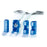 Aesculap - Raney Style Scalp Clip Plastic Medium Blue Clip 10 Clips - FF015P