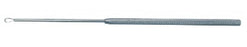 BR Surgical BR Surgical Ear Curette Billeau 6-1/4 Inch Length Single-ended Round Knurled Handle 4 X 7 mm Tip Straight Sharp Teardrop Wire Loop Tip - FG44-18002