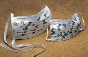 Cardinal Health - Procedure Mask Pleated Earloops Child Size Kid Design (Dancing Bandages) NonSterile Not Rated Pediatric - AT771212