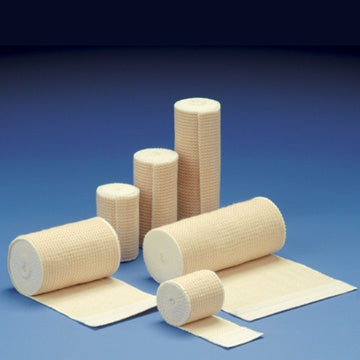 Deroyal Elastic Bandage 6 Inch X 10 Yard Standard Compression Double Hook And Loop Closure Tan Sterile - 9710-6510
