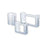 Detecto Scale - Glove Box Holder Horizontal or Vertical Mounted 2-Box Capacity White 4 X 10 X 12 Inch Steel - GH2