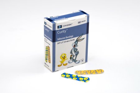 Cardinal Curity Adhesive Strip 3/4 X 3 Inch Plastic Rectangle Kid Design Looney Tunes Sterile - 44124