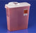 Cardinal SharpSafety Sharps Container 8 Quart Red Vertical Entry Rotor Lid - 8958-