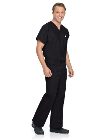 Landau Uniforms - Scrub Pants Reversible Medium Black Unisex - 7602BKPMD