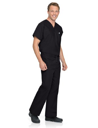 Landau Uniforms Scrub Pants Reversible Medium Black Unisex - 7602BKPMD