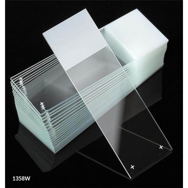 Globe Scientific Diamond Frosted Microscope Slide 25X75Mm White 72/Bx, 20 Bx/Ca - 1358W