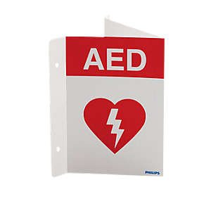 Philips - Door / Wall Sign First Aid Sign AED - Philips Healthcare - 989803170921