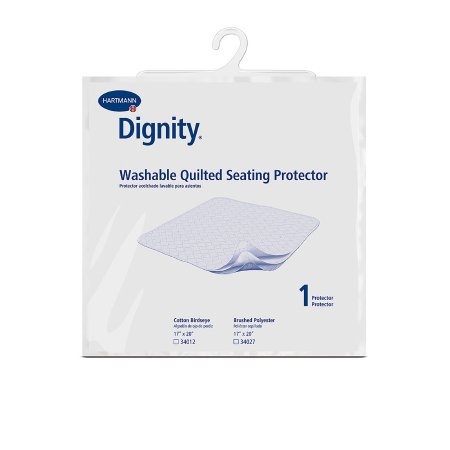 Dignity Washable Seating Protector - Underpad 17 X 20 Inch Reusable Cotton Moderate Absorbency - 34012