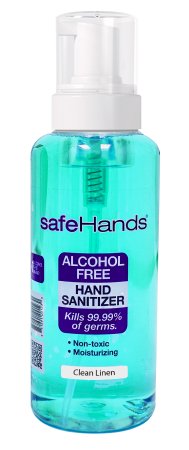 Safehands SafeHands Alcohol-Free Hand Sanitizer 18 oz. BZK (Benzalkonium Chloride) Foaming Bottle - SHC-18-4